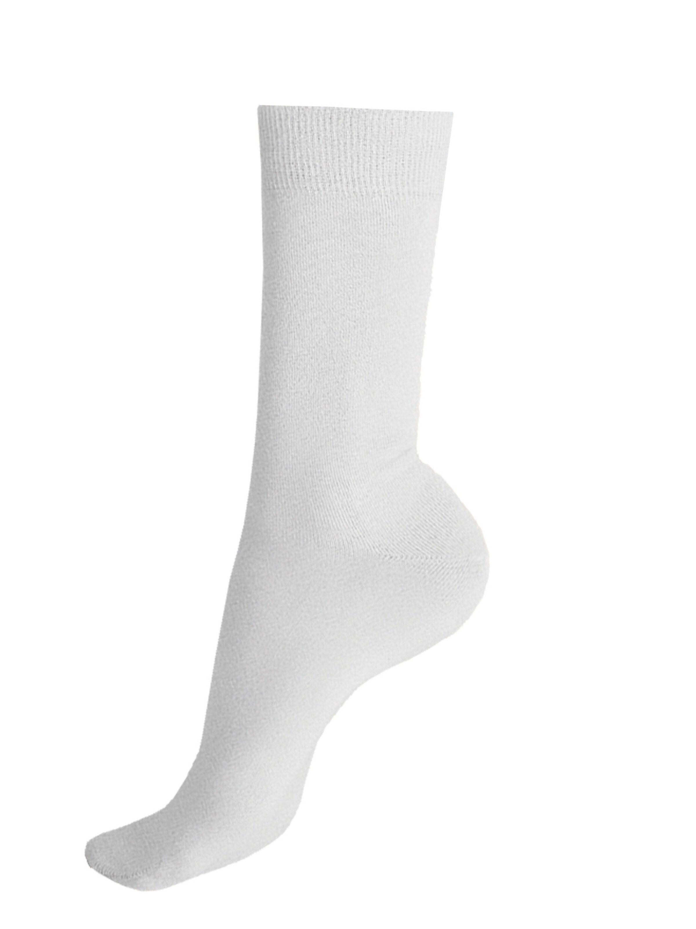 Calzino 'Liz' di KUNERT in bianco: frontale