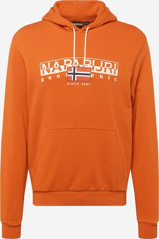 Sweat-shirt 'AYLMER' NAPAPIJRI en orange : devant