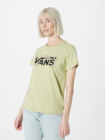 VANS - Camiseta en verde: frente