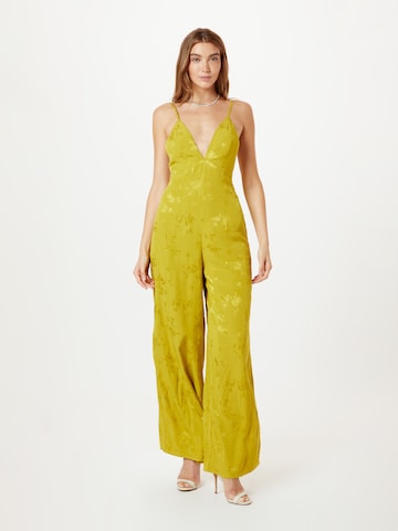 TOPSHOP Jumpsuit 'Cami' in Geel: voorkant