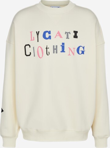 LYCATI exclusive for ABOUT YOU Sweatshirt i hvid: forside