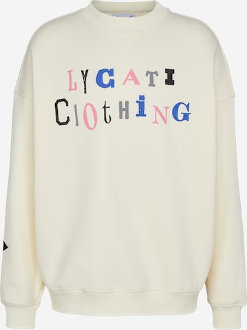 Sweat-shirt LYCATI exclusive for ABOUT YOU en blanc : devant