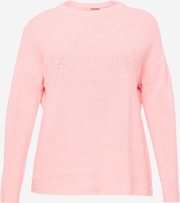 Pull-over 'BELLA LIFE' ONLY Carmakoma en rose : devant