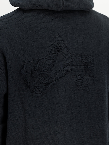 ALPHA INDUSTRIES Вязаная кофта в Черный