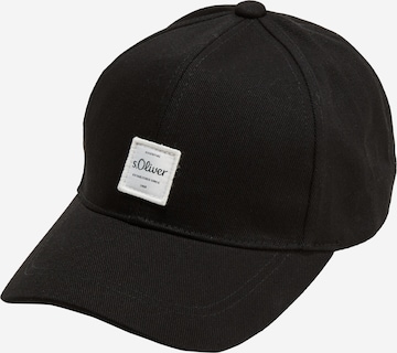 s.Oliver Cap in Black: front