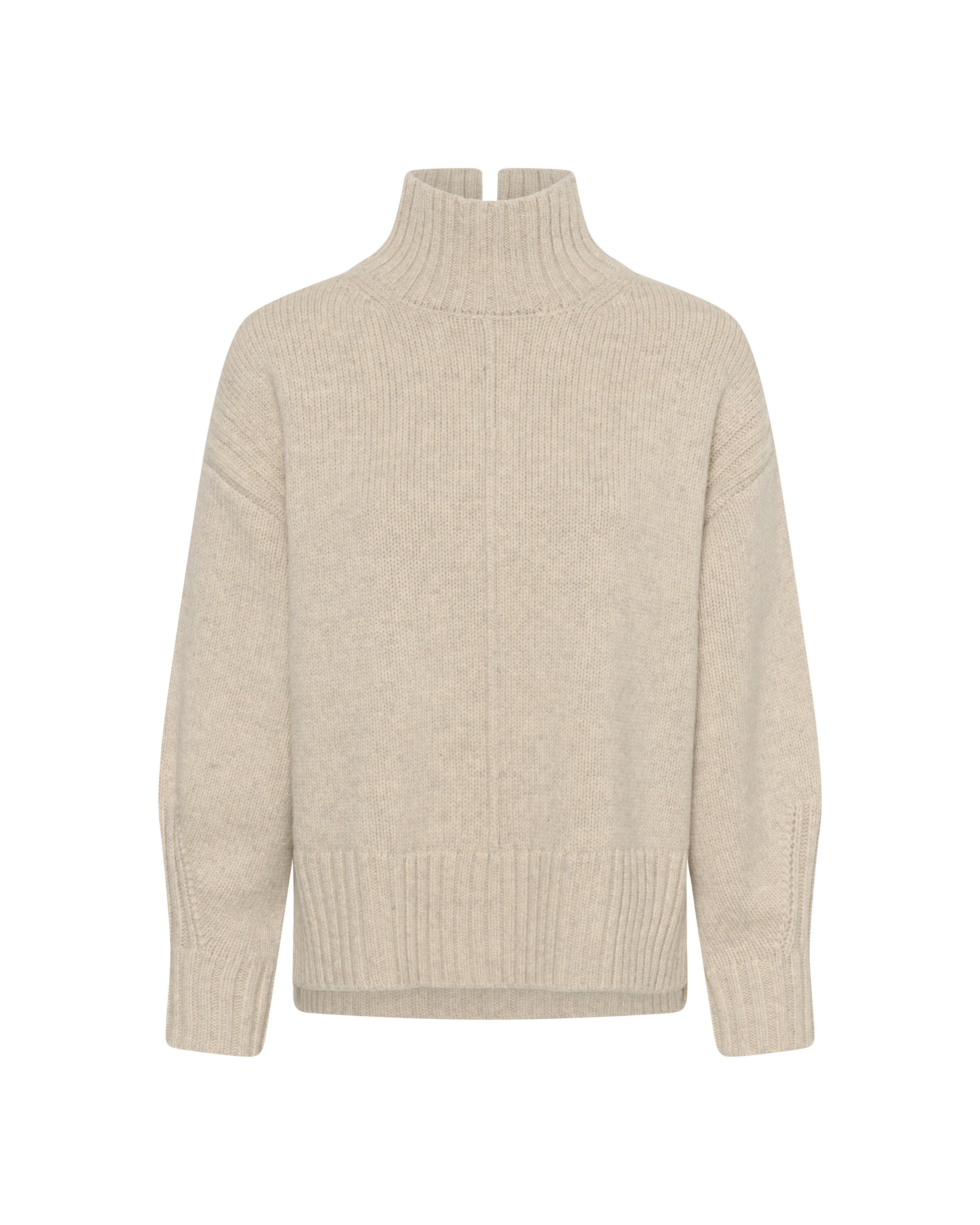 SOAKED IN LUXURY Pullover 'Moline' i beige: forside