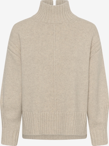SOAKED IN LUXURY - Jersey 'Moline' en beige: frente