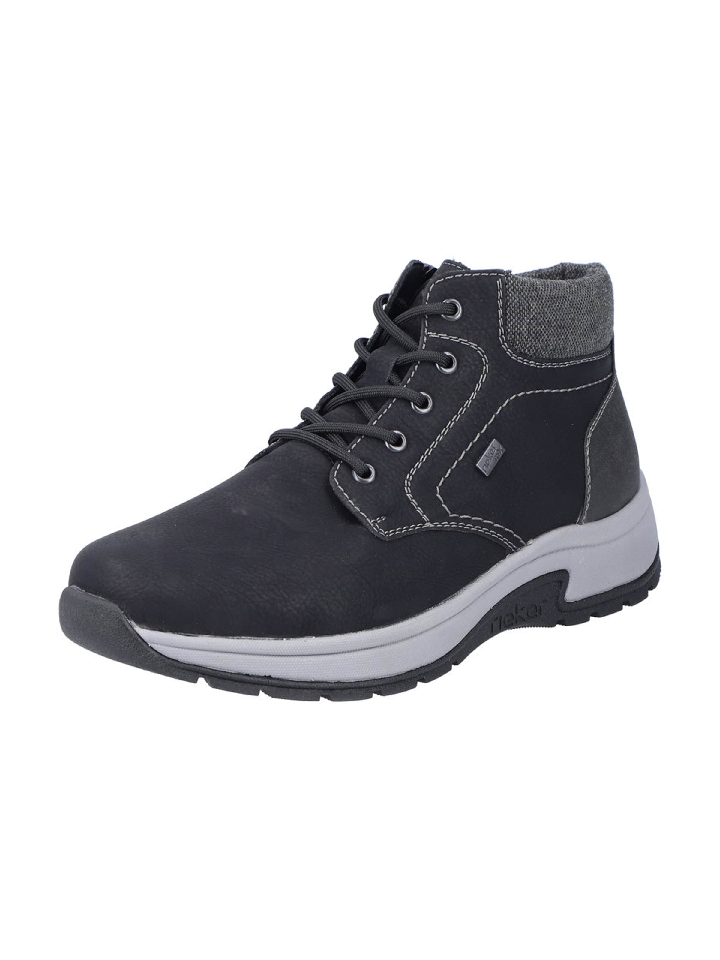 Bottines à lacets Rieker en noir : devant