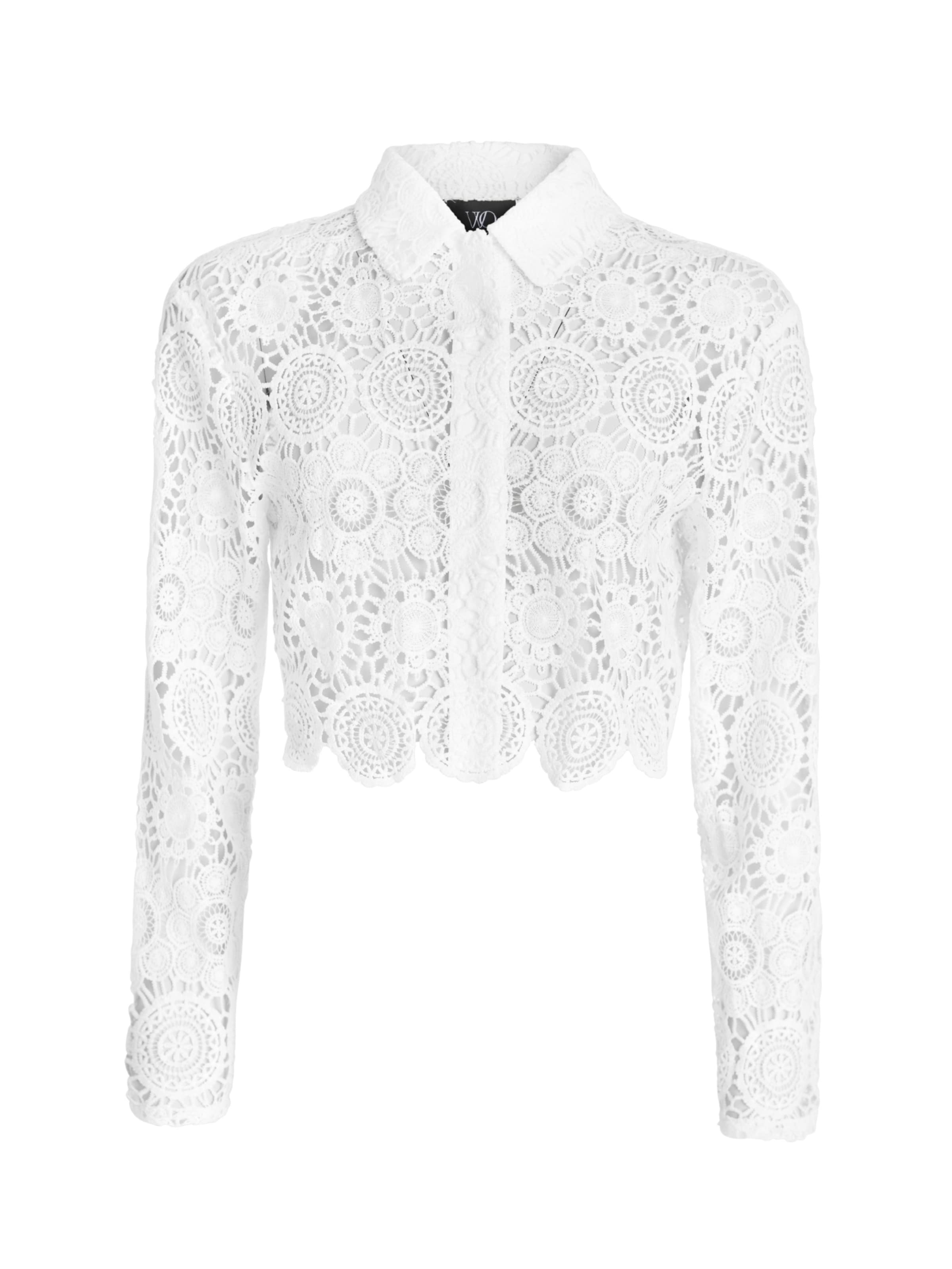 Chemisier ' ALBA ' OW Collection en blanc : devant