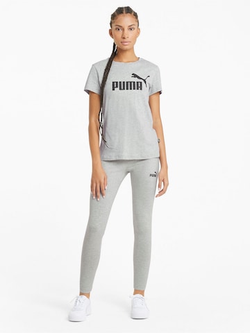 PUMA Performance Shirt 'Essential Logo Tee' in Grey