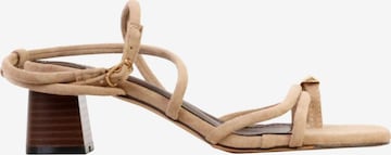 Super Mode Sandale in Beige: Vorderseite