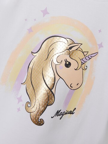 Tricou 'HIBA' de la NAME IT pe alb