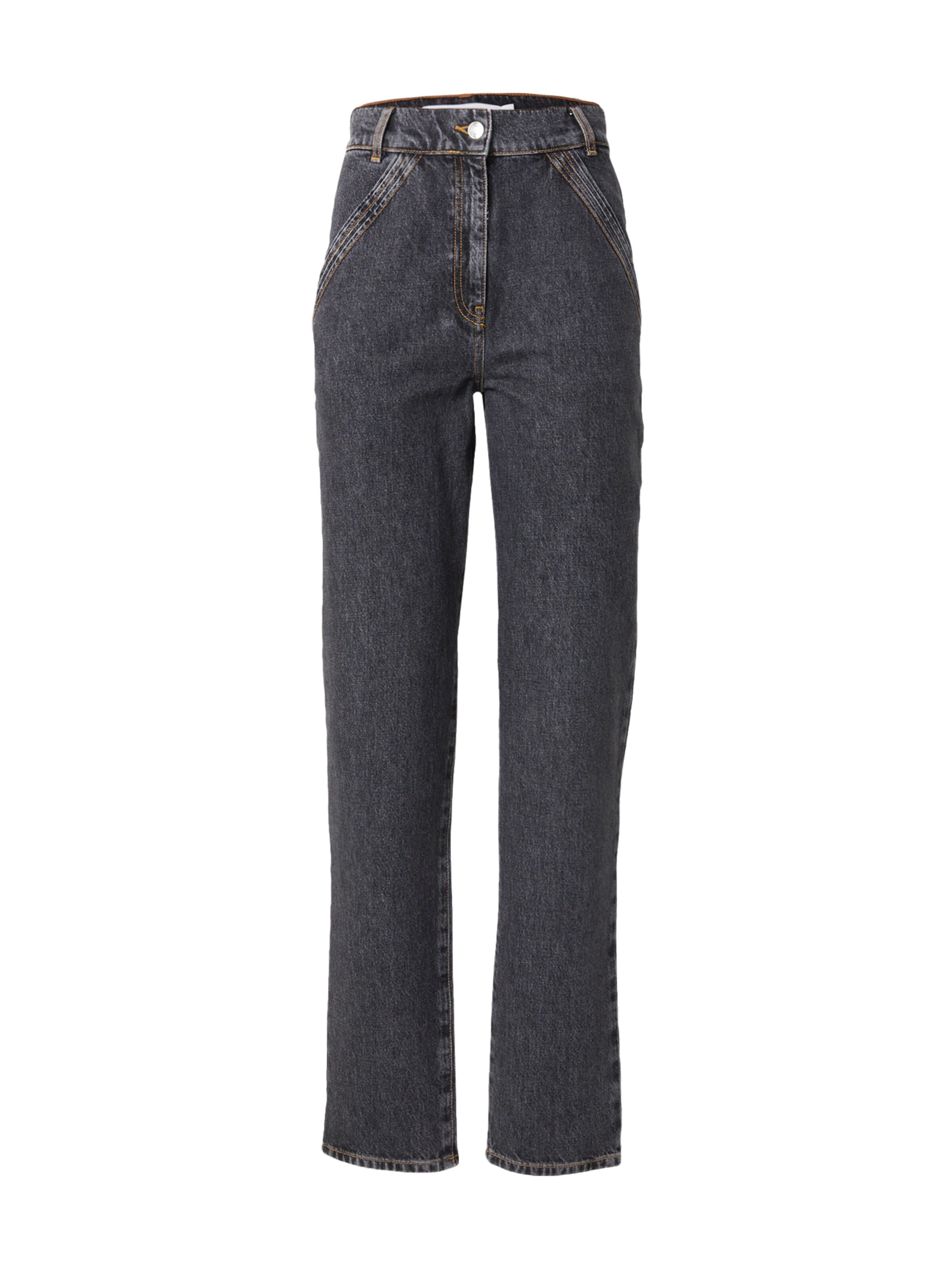 IRO Regular Jeans in Black: front