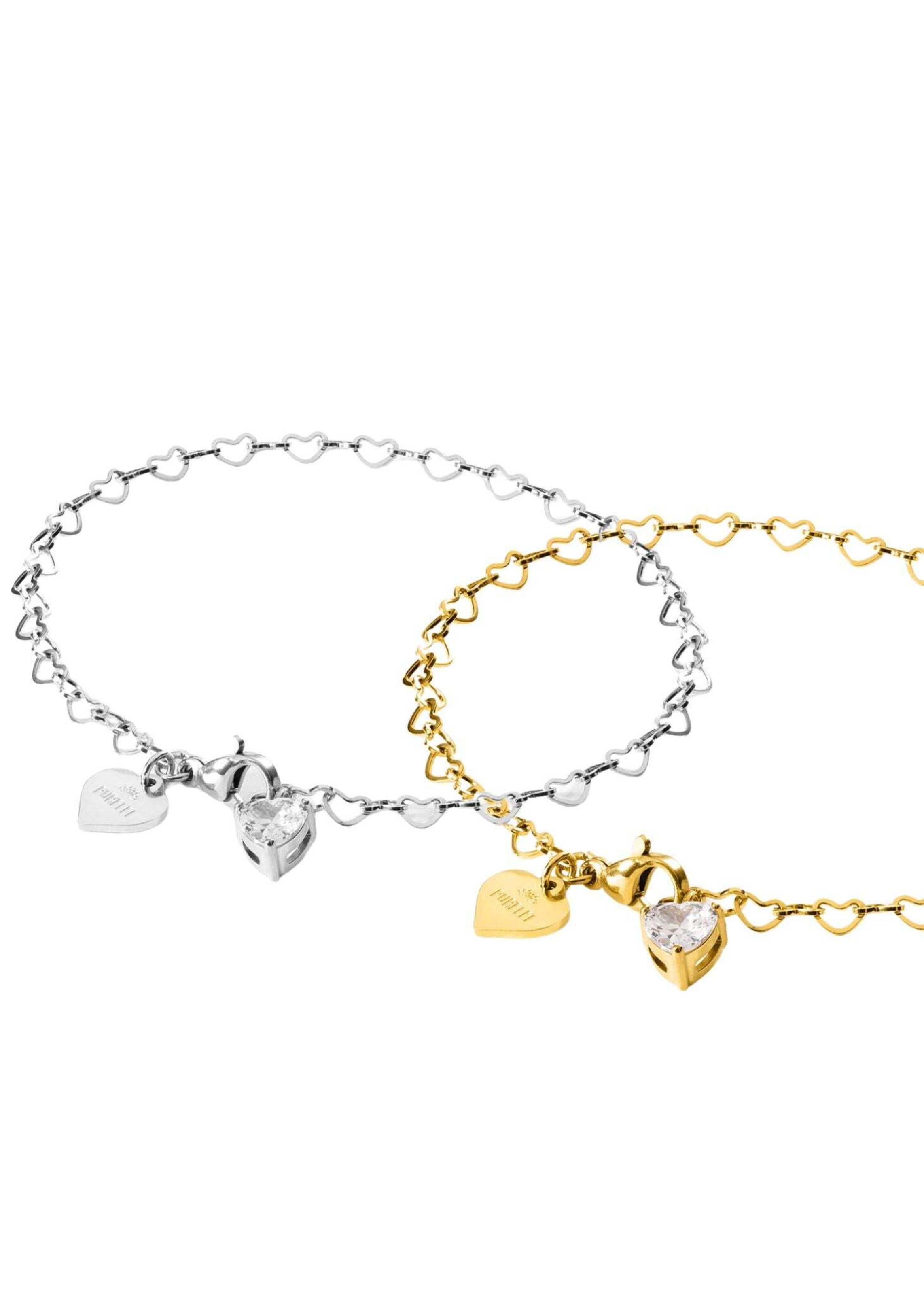 Braccialetto 'Endless Love' di PURELEI in oro: frontale