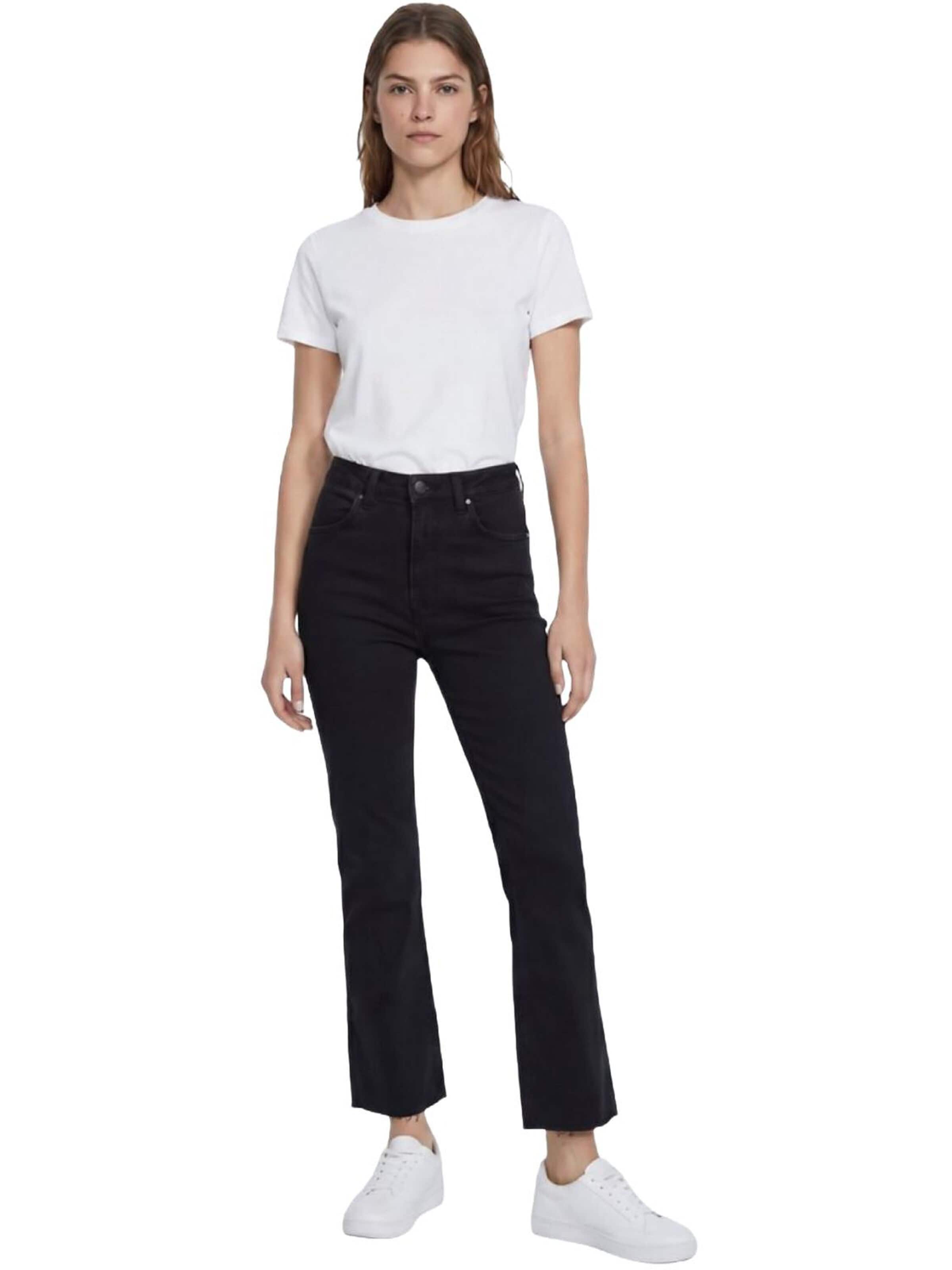 LTB Jeans Wide leg Jeans 'LTB Jeans Damen Lissy Cropped Flare Jeanshose mit mittelhohem Bund' in Blauw: voorkant