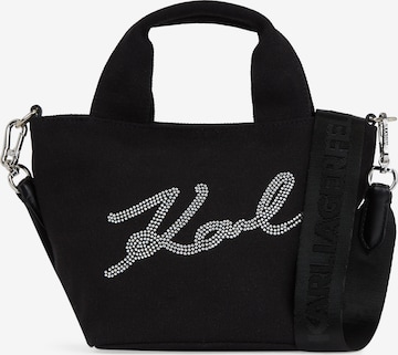 Karl Lagerfeld Дамска чанта в черно: отпред