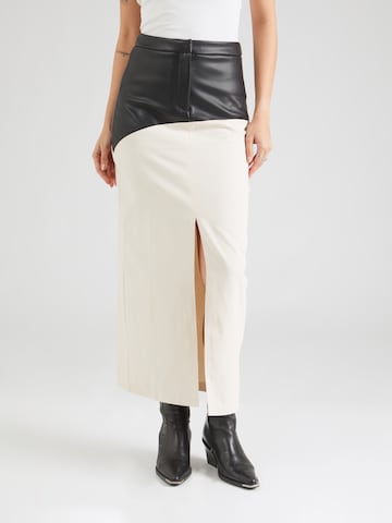 TOPSHOP Sukně – bílá: přední strana