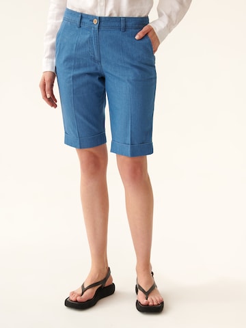 Regular Pantalon à plis 'Tegi' TATUUM en bleu : devant