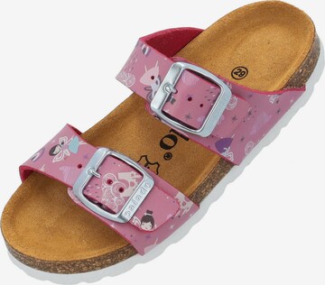 Palado Beach & Pool Shoes 'Samos G Print' in Pink: front