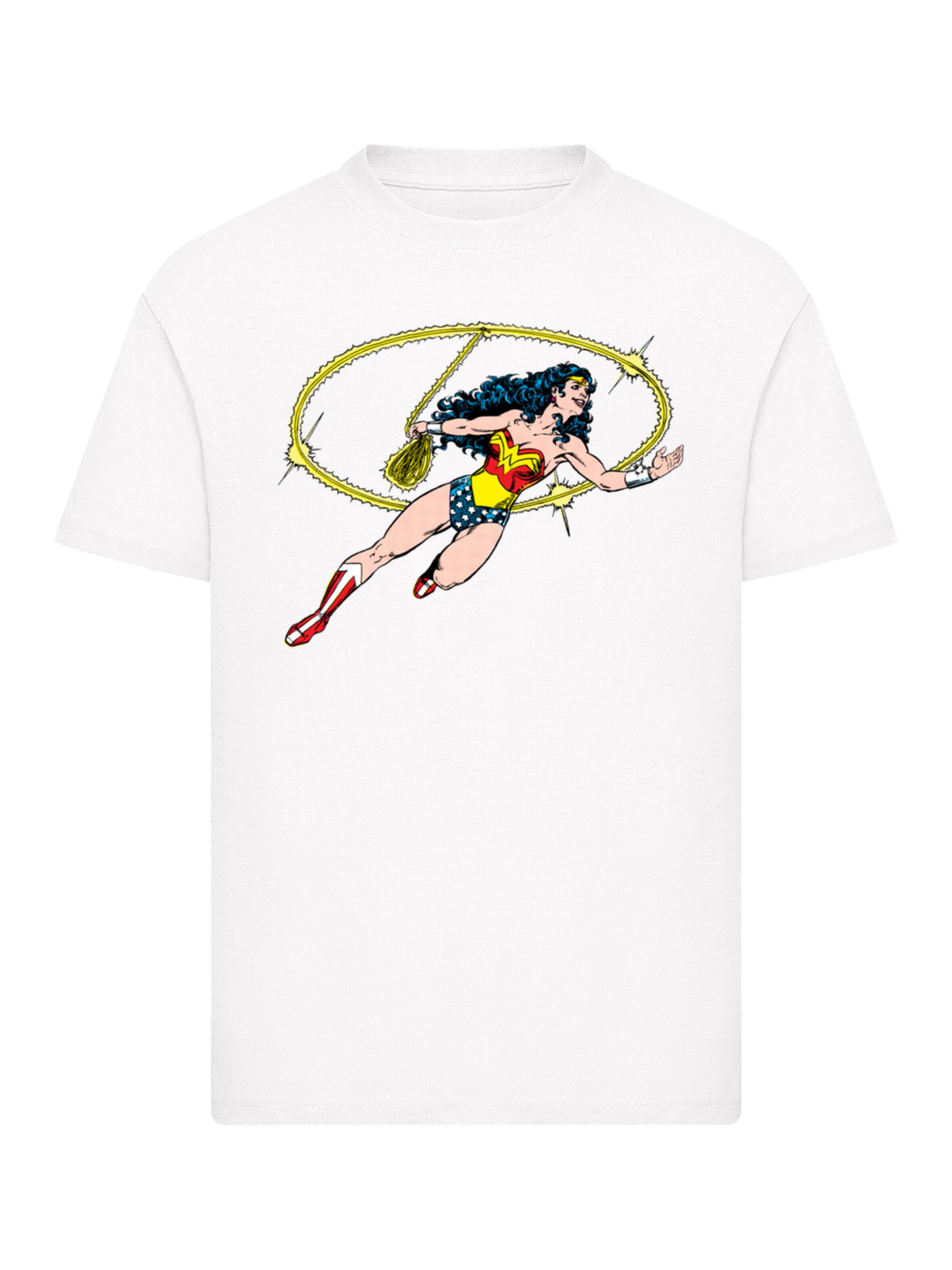 T-Shirt 'Wonder Woman Lasso of Truth' F4NT4STIC en blanc : devant