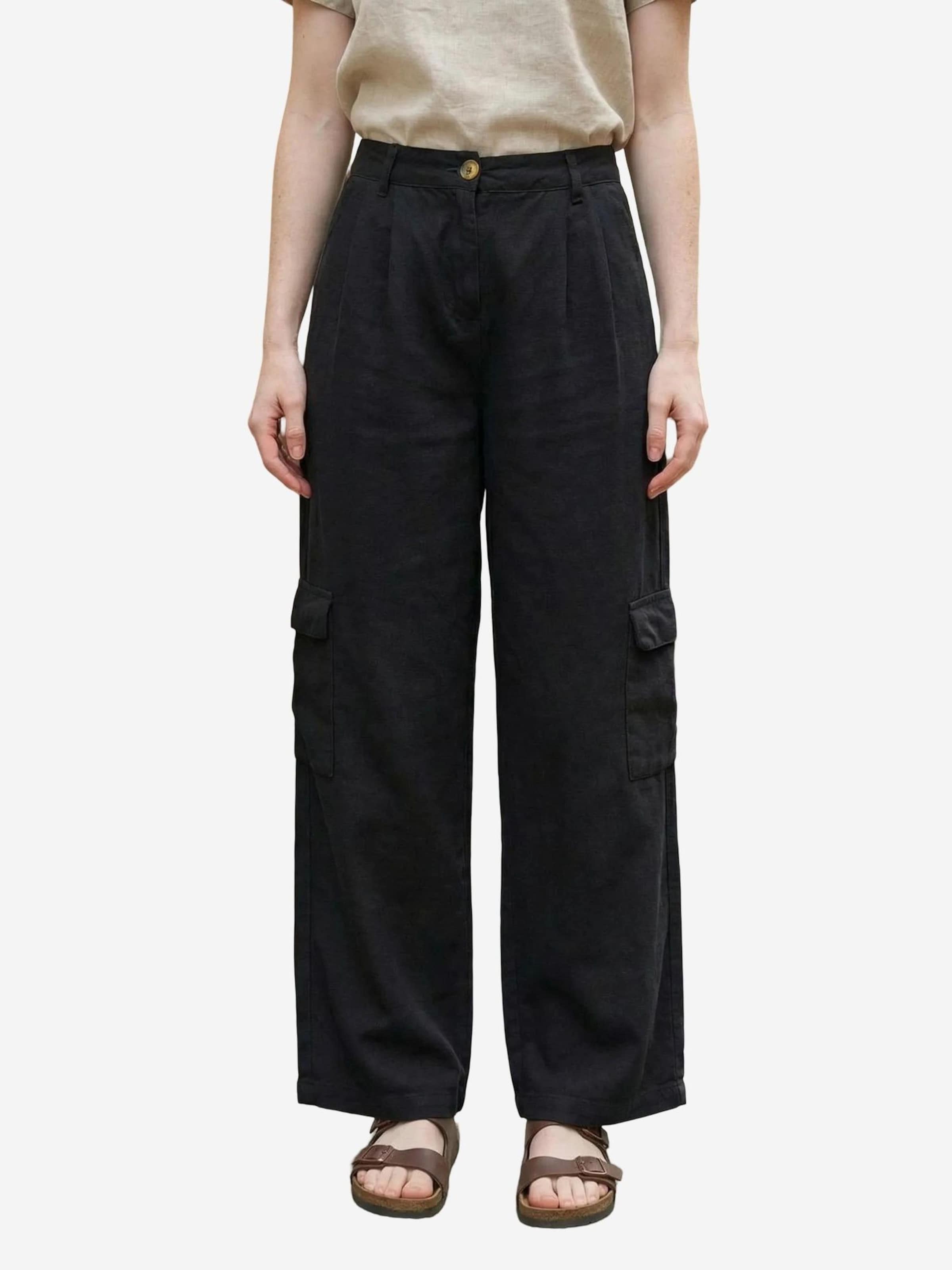 My fashion Wide leg Trousers in Black: front