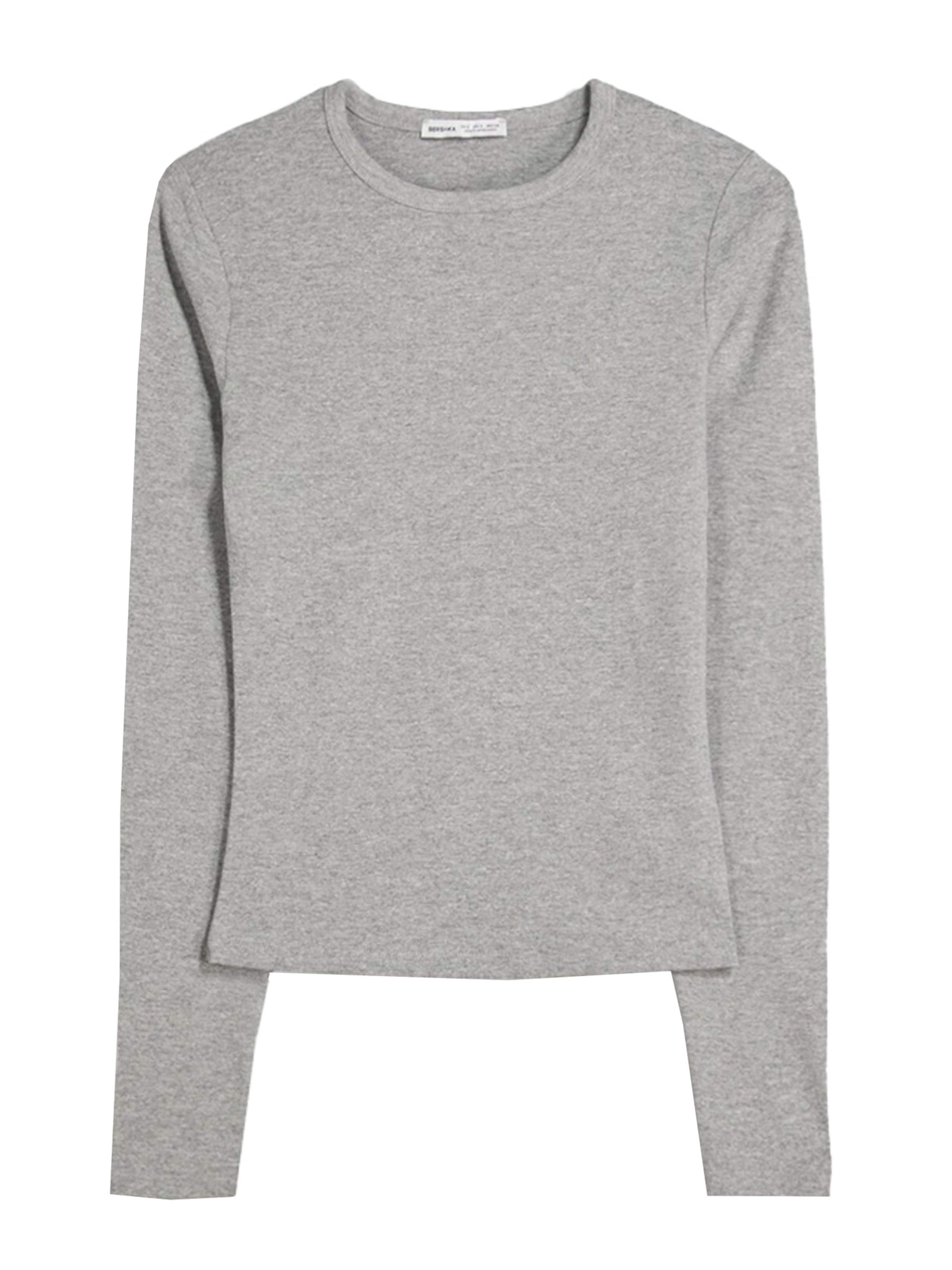 Bershka Shirt in Grey: front