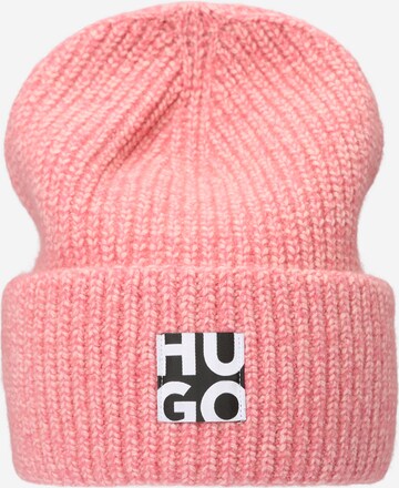 HUGO Red Beanie in Pink