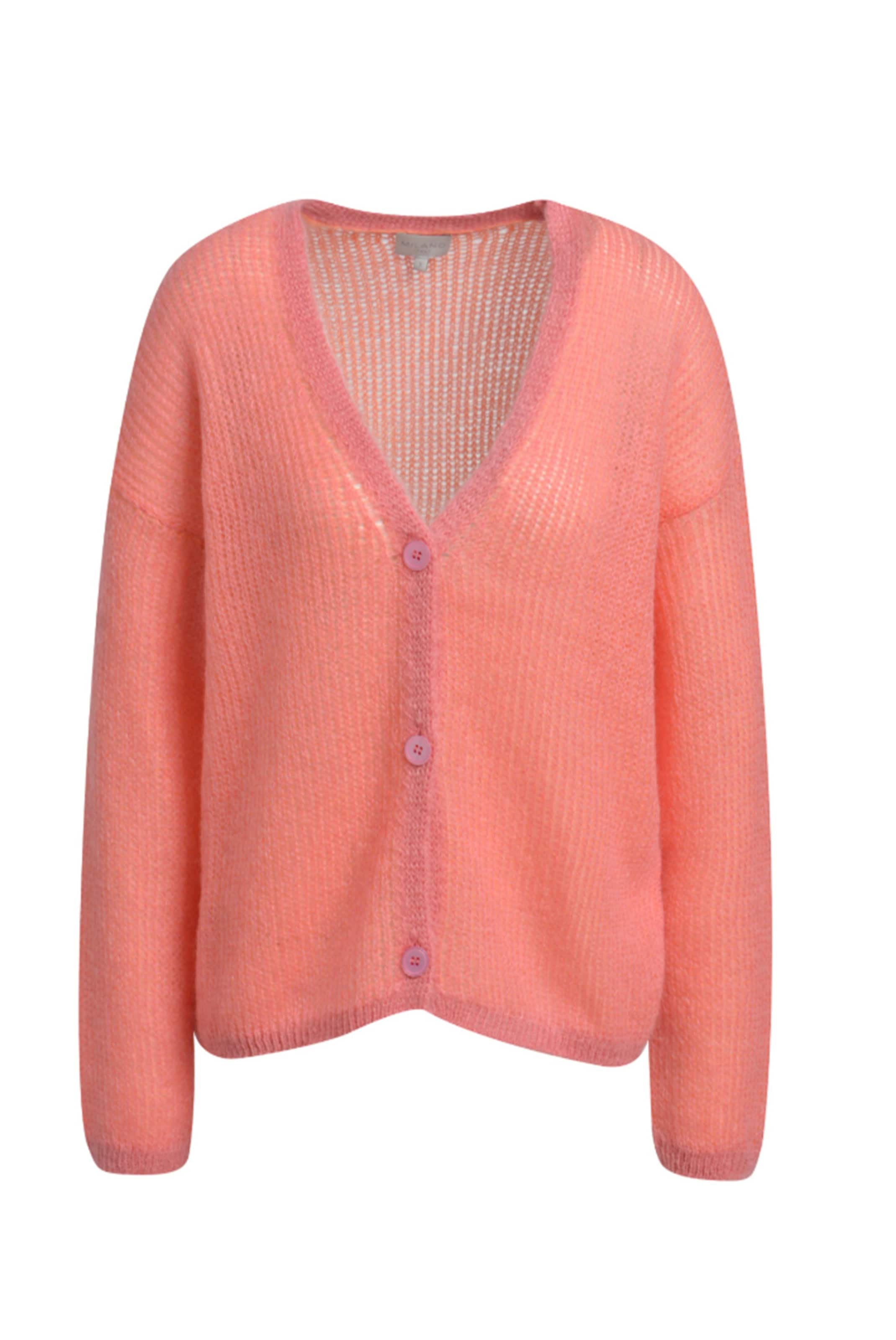 Milano Italy Strickjacke in Orange: Vorderseite