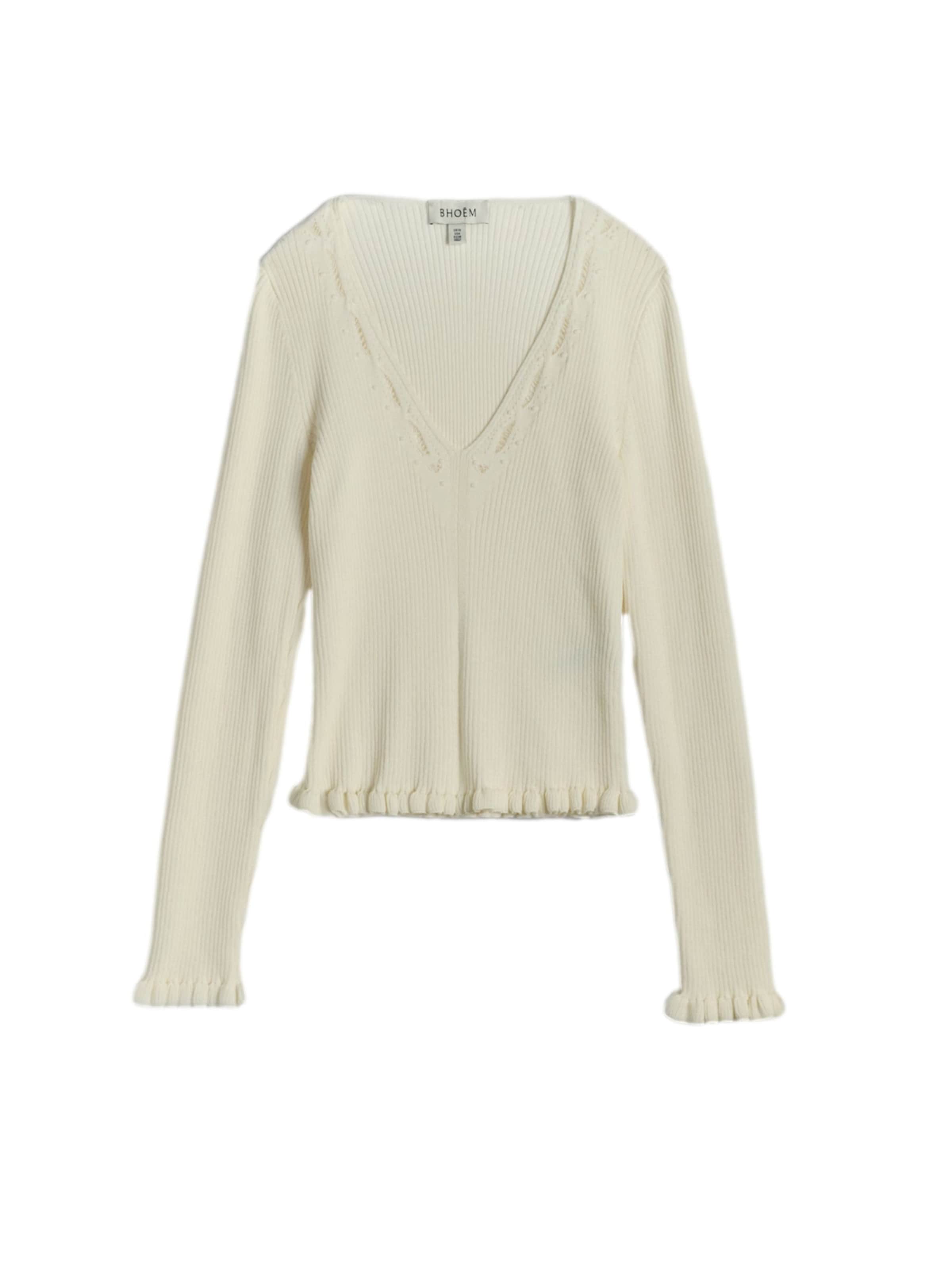 Bhoem Pullover in XS in ecru, Produktansicht