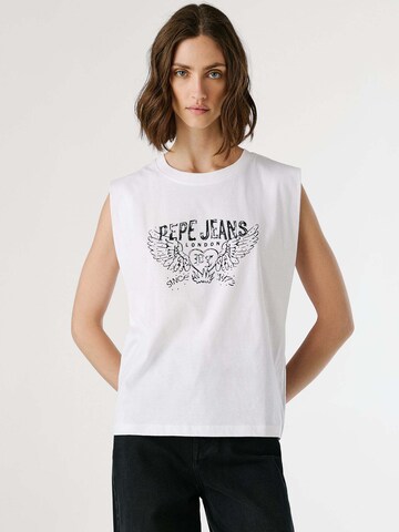 Pepe Jeans Shirt 'Bertha' in White: front
