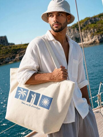 Neverless Beach Bag 'Paradise' in Beige