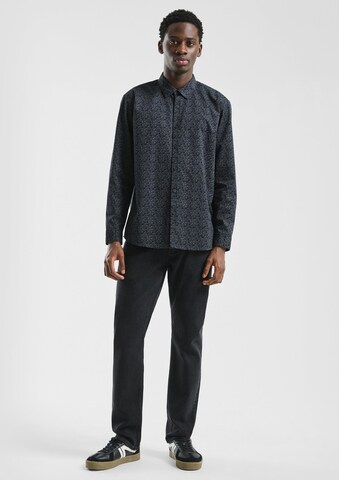 QS Regular fit Overhemd in Zwart