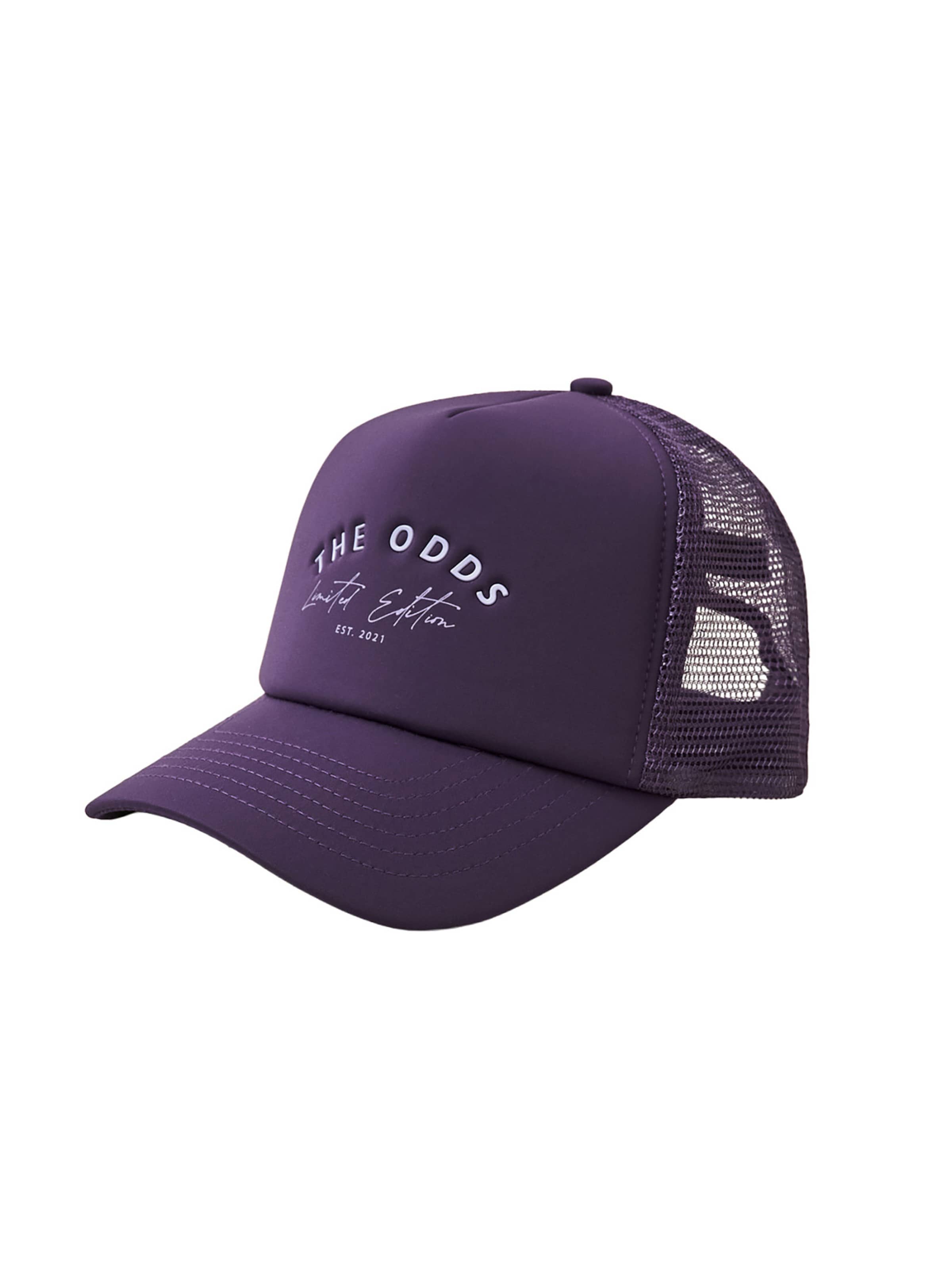 THE ODDS Pet 'Limited Edition - Established 2021 Trucker Cap/ LMTD edition' in Lila: voorkant