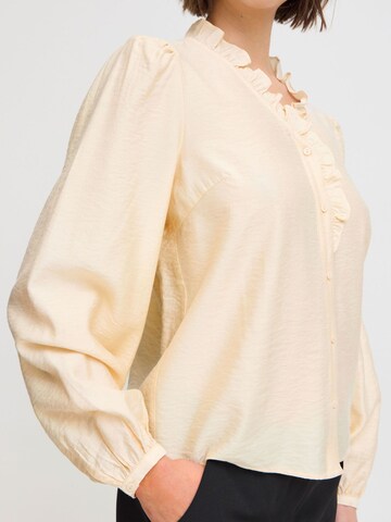 Chemisier 'Laya' ICHI en beige
