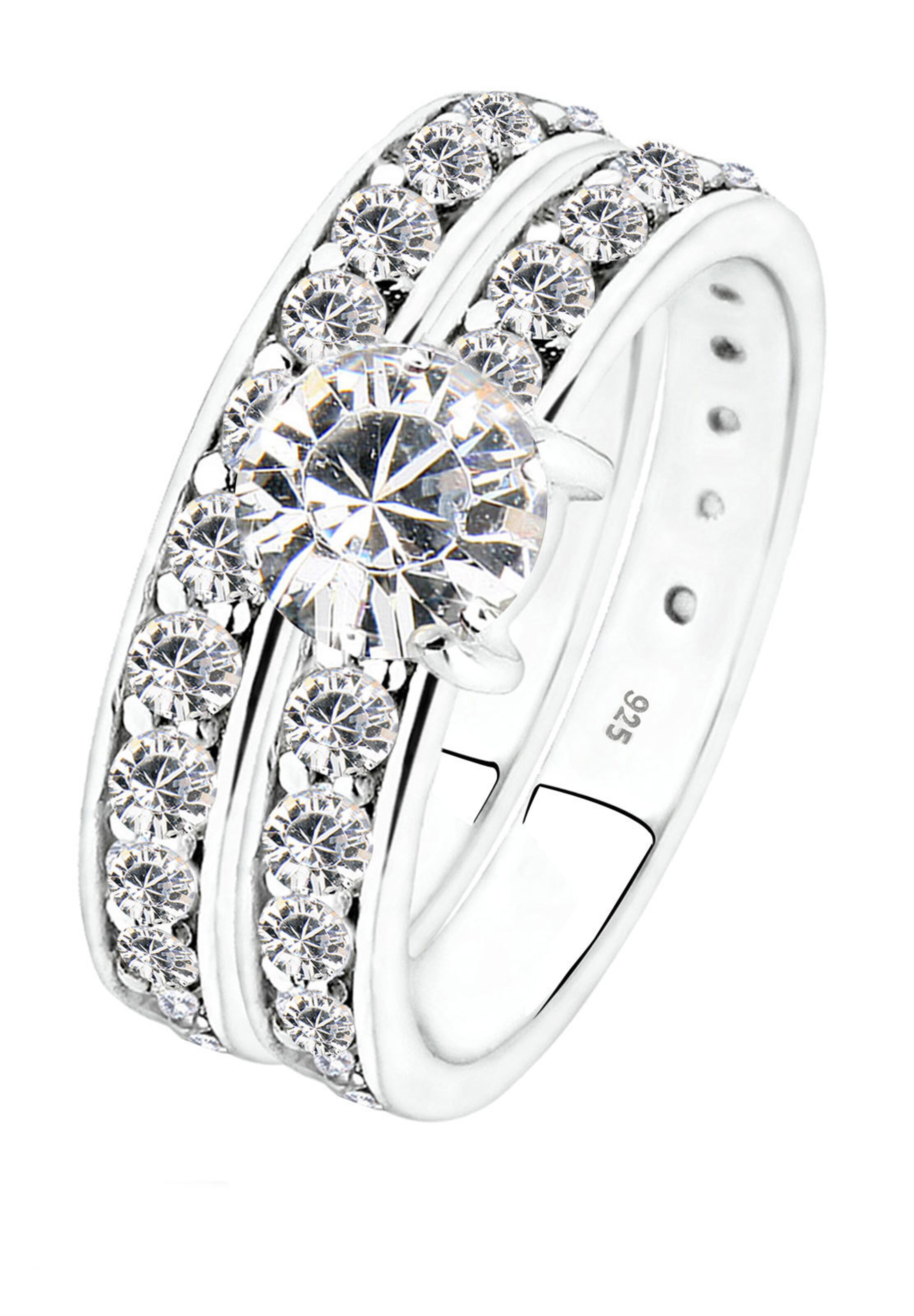 Bague ELLI en argent : devant