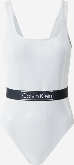 Calvin Klein Swimwear Maillot de bain en gris clair / noir / blanc, Vue avec produit