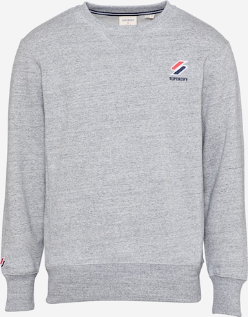 Sweat-shirt 'Essential' Superdry en gris : devant