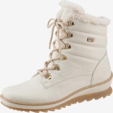 Bottines à lacets REMONTE en blanc : devant