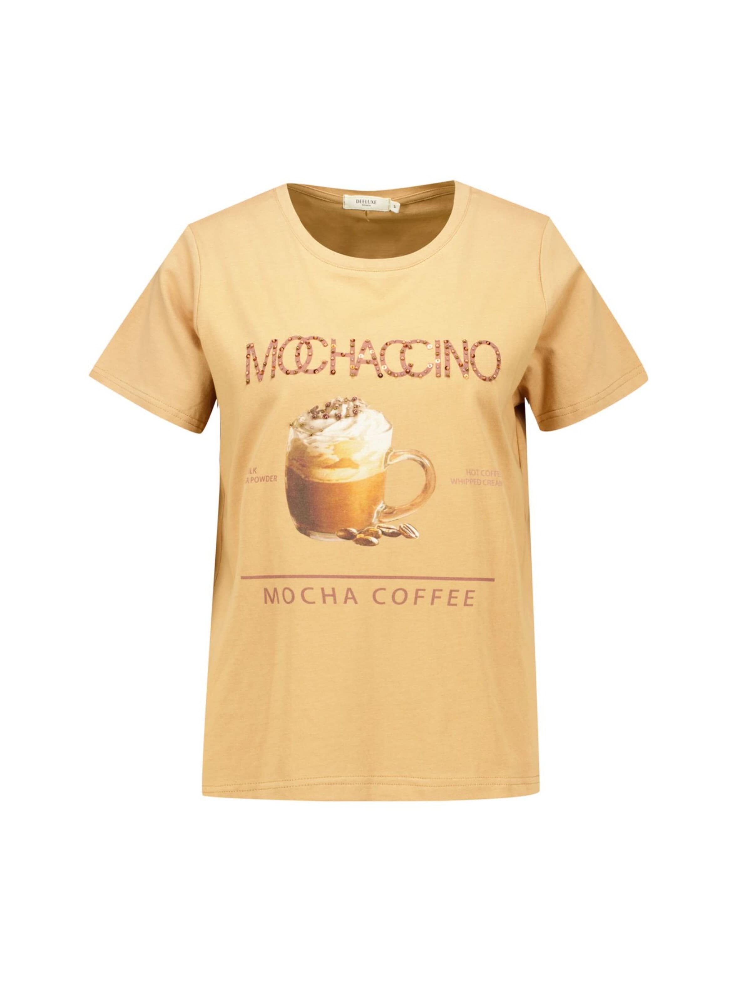 T-shirt Deeluxe en beige : devant