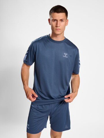 T-Shirt fonctionnel 'ACTIVE' Hummel en bleu : devant