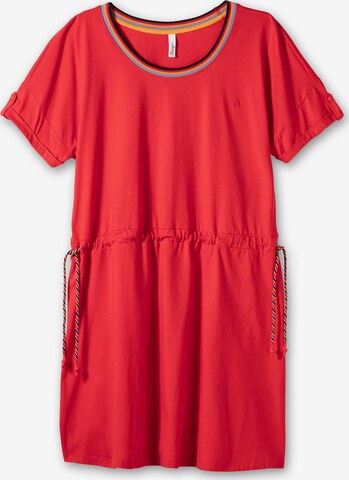 SHEEGO Dress in Red: front