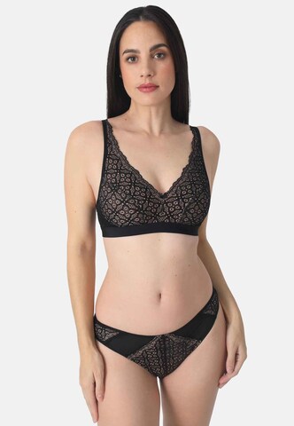 sassa Bra 'HAPPY CHOICE' in Black: front