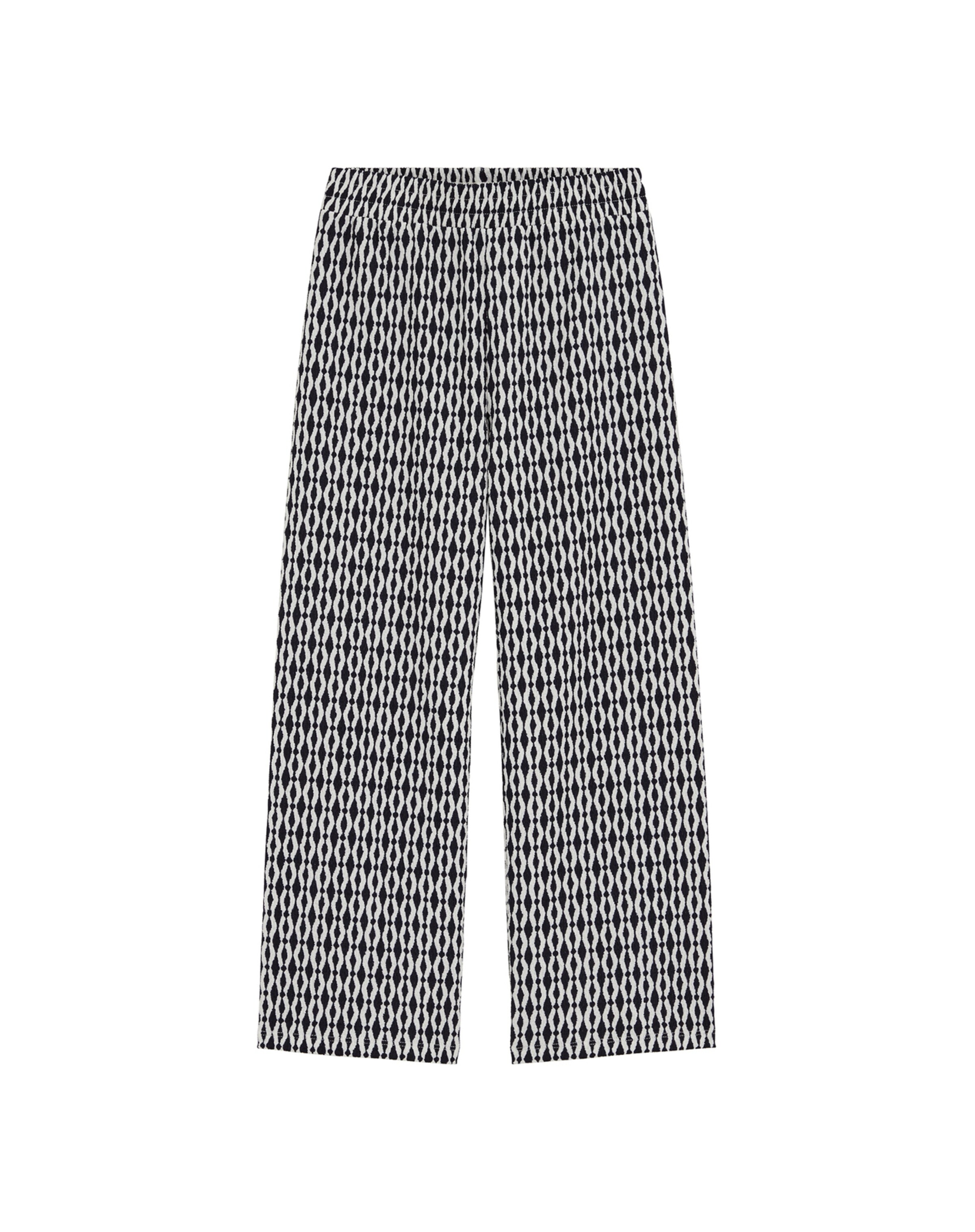 WE Fashion Štandardný strih Nohavice - Čierna: predná strana