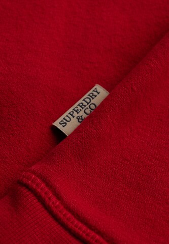 Superdry & Co Sweatshirt 'Essential Serif' in Rood