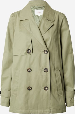 s.Oliver Between-Seasons Coat in Green: front