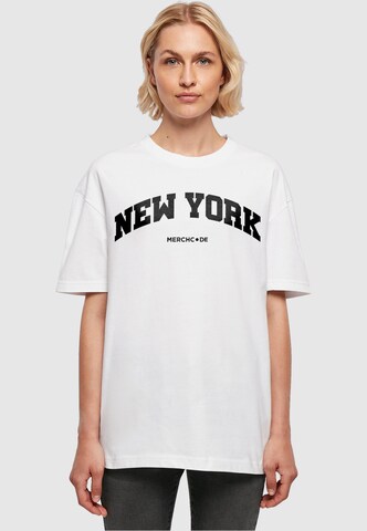 Merchcode Shirt 'New York' in White: front