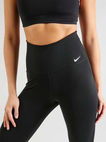 NIKE Skinny Sporthose 'One' in Schwarz