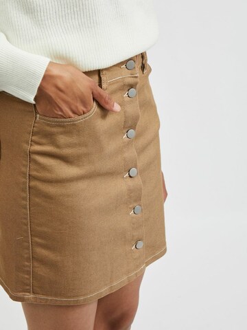 VILA Skirt 'Rory Kayse' in Beige