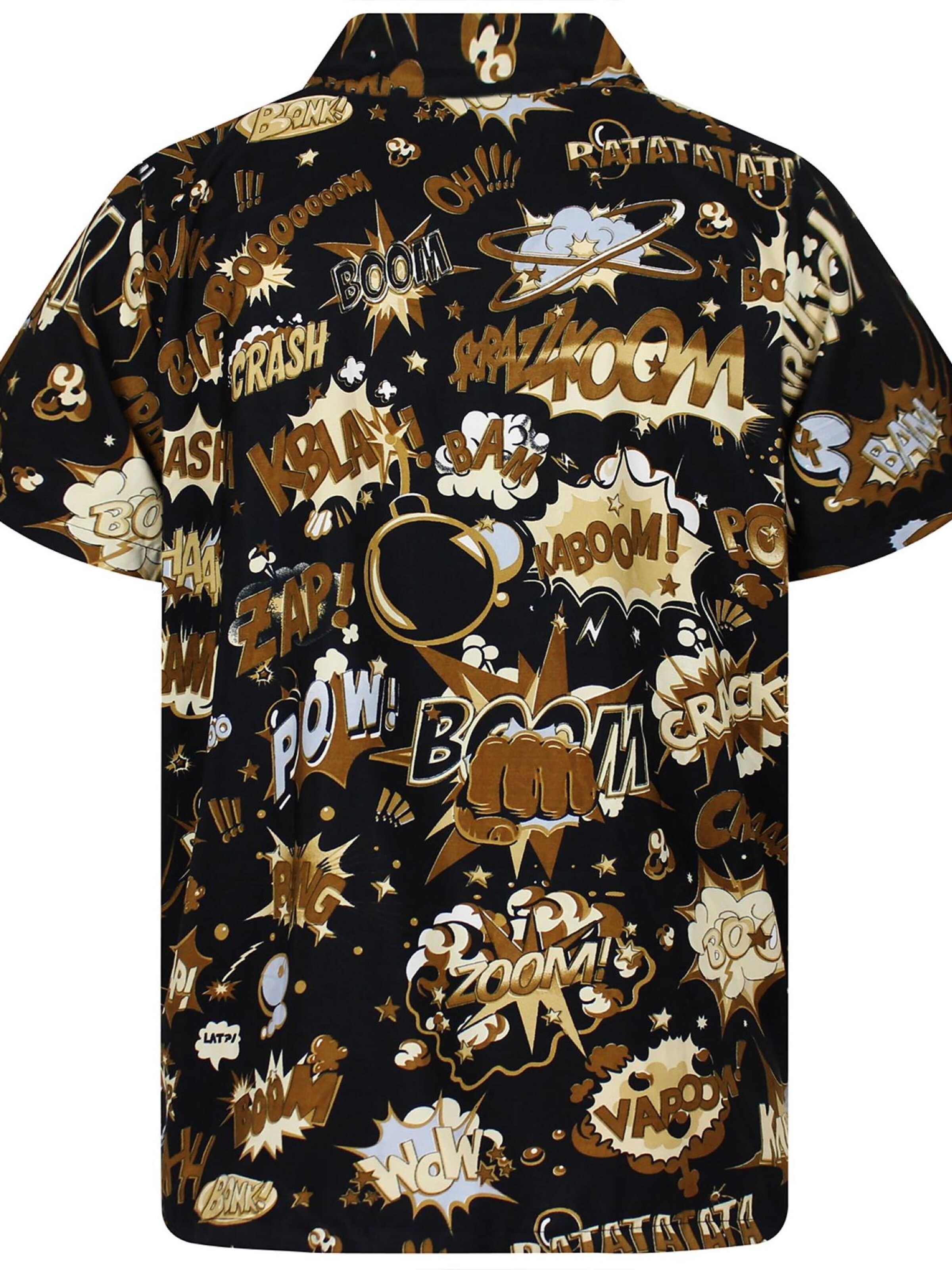 Maglietta 'Boom Bang' di King Kameha in marrone