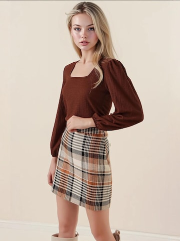 Bigdart Bluse in Braun